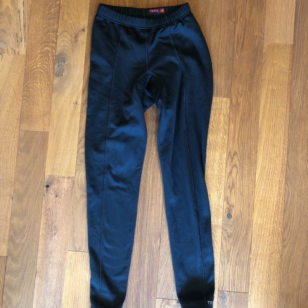 Terry cycling leggings